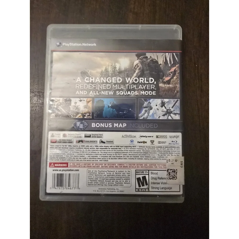Call of Duty:‎ Ghosts (PlayStation 3, 2013)